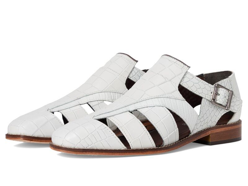 ステイシーアダムス メンズ シューズ サンダル Stacy Adams Calandro City Sandal White ホワイト