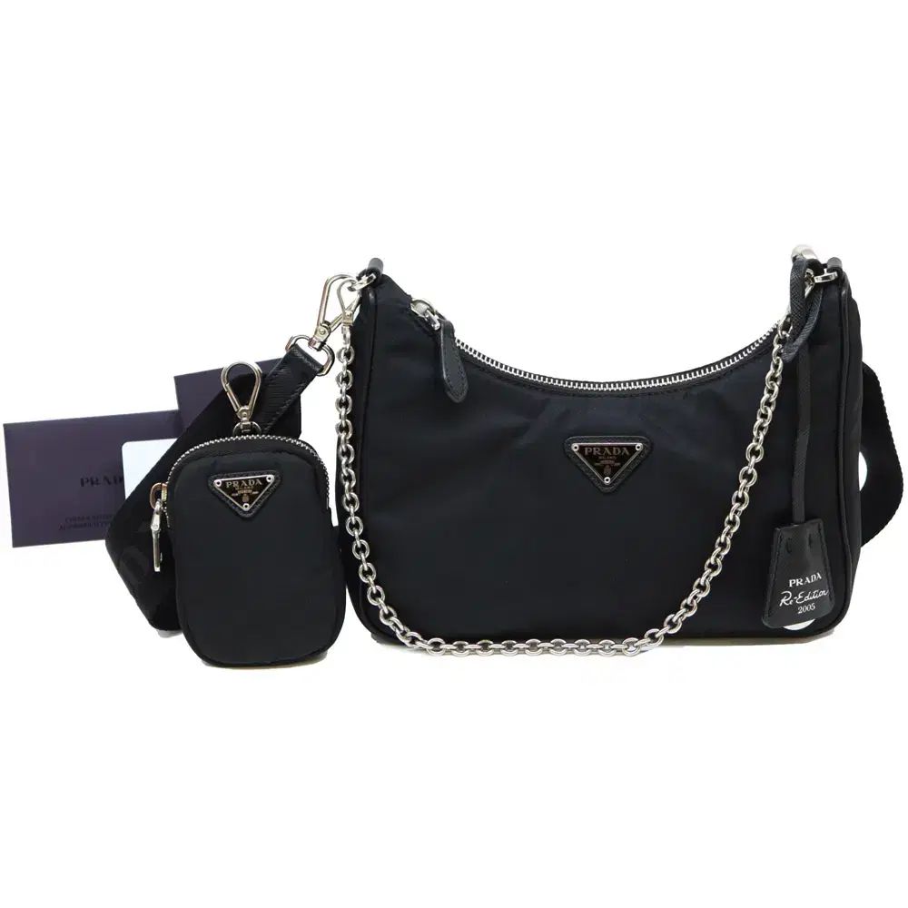 本当にきれい 100点満点中97点 PRADA プラダ 1BH204 テスート ナイロン ブラック A
