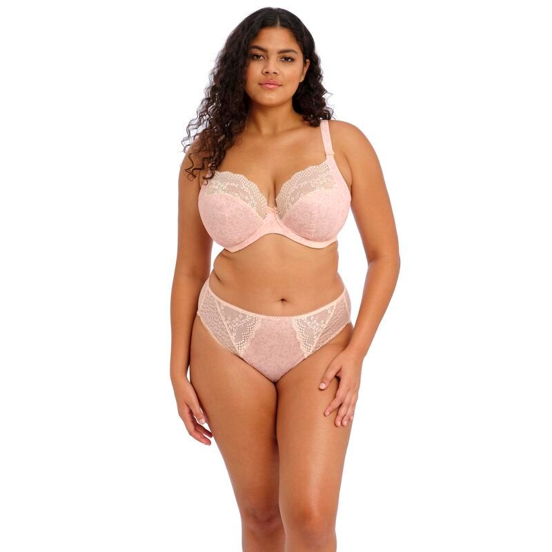 エロミ レディース アンダーウェア ブラジャー elomi Lucie Underwire Plunge Stretch Bra Pale Blush ブラッシュ