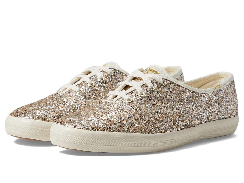 ケッズ レディース シューズ スニーカー レース Keds Champion Glitter Lace Up Gold ゴールド