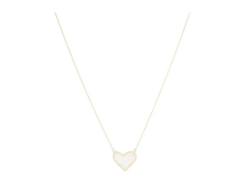 ケンドラスコット レディース アクセサリー ネックレス・チョーカー・ペンダントトップ レース Kendra Scott Ari Heart Short Pendant Necklace Gold Ivory Moth アイボリー