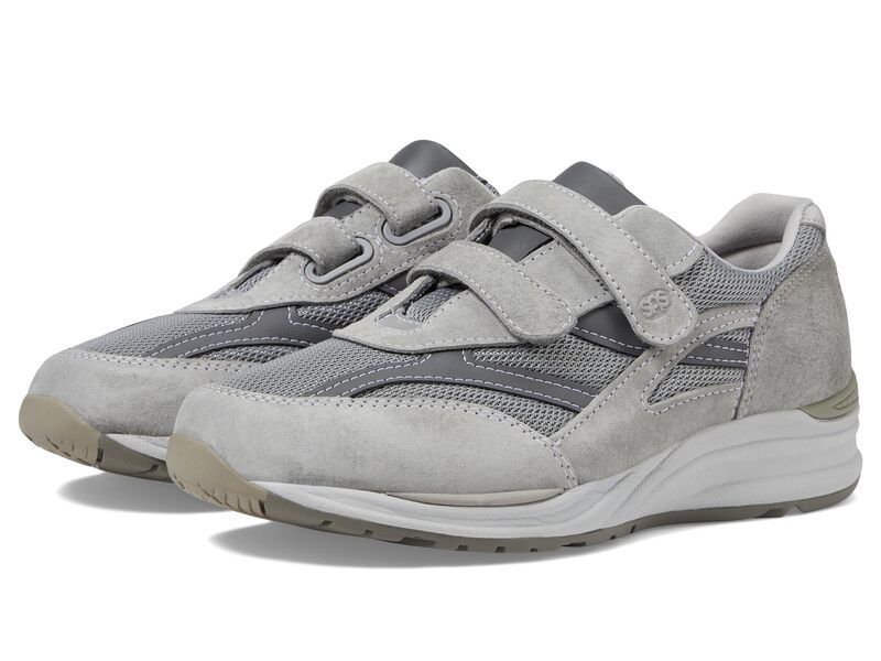 サス メンズ シューズ スニーカー メッシュ SAS JV Mesh Adjustable Comfort Walking Sneaker Gray グレー