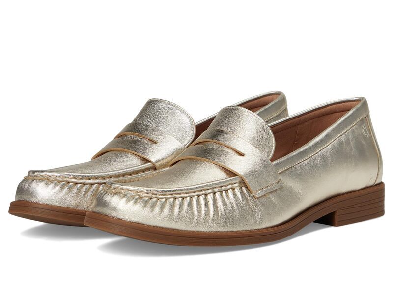 コールハーン レディース シューズ スリッポン・ローファー Cole Haan Stassi Soft Driving Style Loafersoft Gold Leath ゴールド