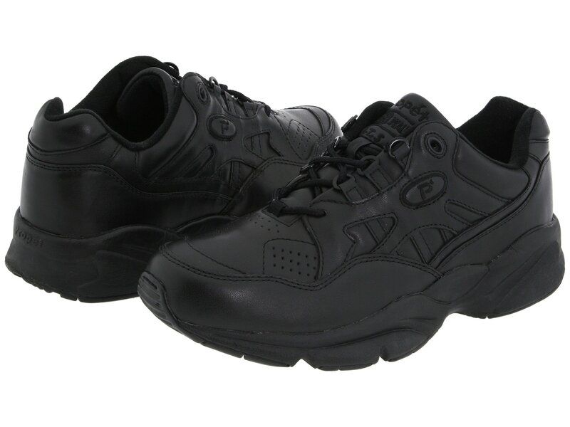プロペット メンズ シューズ スニーカー Propet Stability Walker MedicareHCPCS Code A5500 Diabetic Shoe Black Leather ブラック
