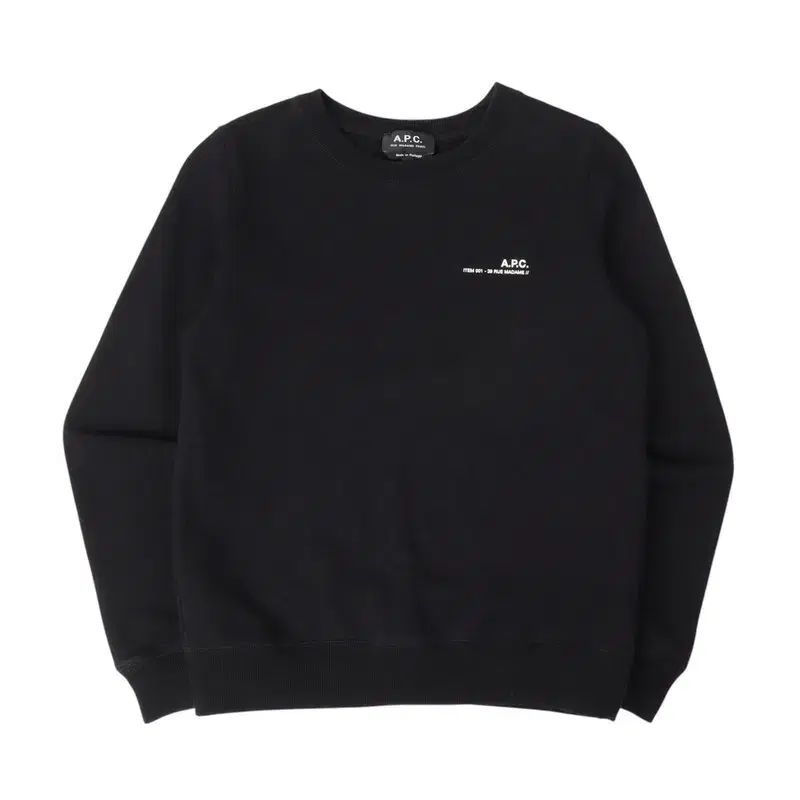 A.P.C. アーペーセー 刺繍 ロゴ コットン スウェットシャツ