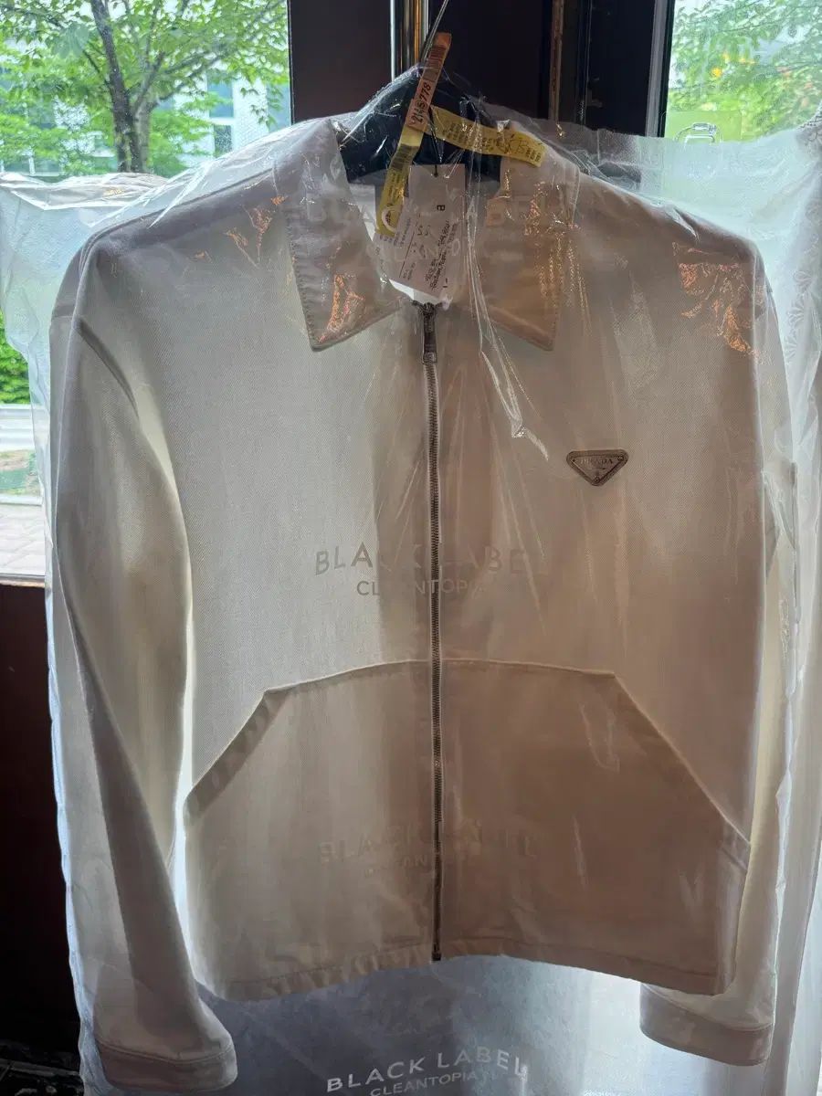 PRADA ブルデニム ホワイト ジャケット XL