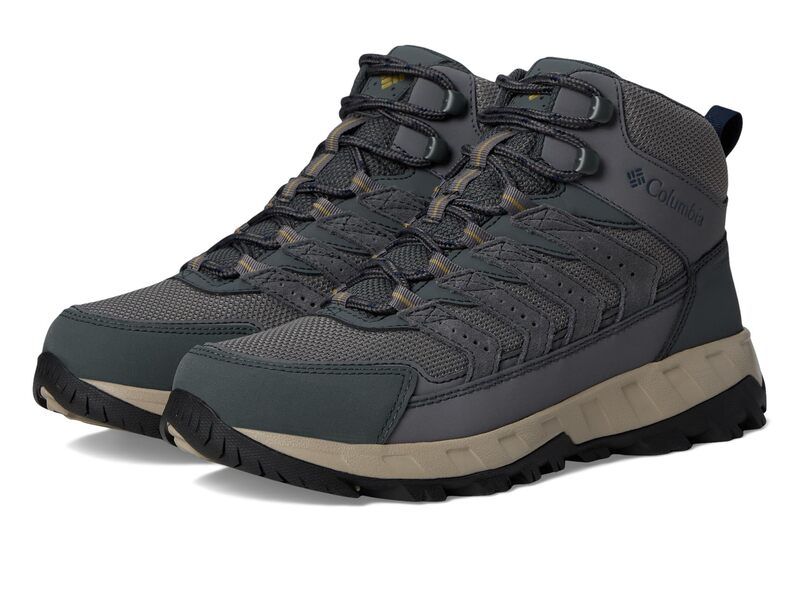 コロンビア メンズ シューズ ブーツ・レインブーツ Columbia Strata Trail Mid Wp City GreySavor グレー