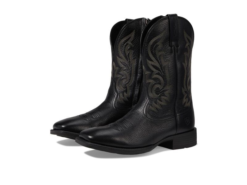 アリアト メンズ シューズ ブーツ・レインブーツ Ariat Slim Zip Ultra Black Deertan ブラック