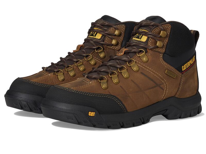 キャタピラー メンズ シューズ ブーツ・レインブーツ Caterpillar Threshold Waterproof Softoe Brown ブラウン