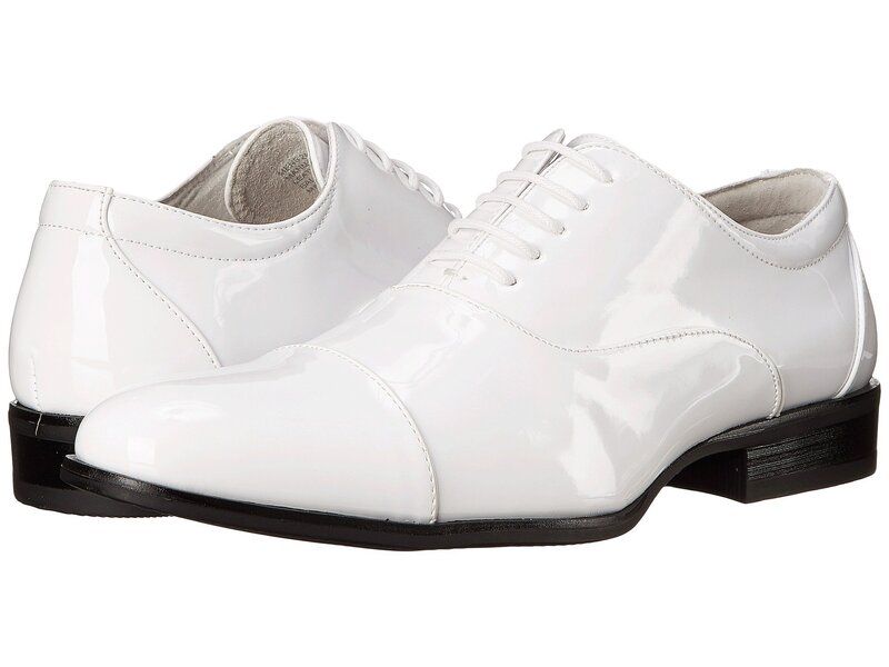 ステイシーアダムス メンズ シューズ オックスフォード キャップ Stacy Adams Gala Cap Toe Oxford White Patent ホワイト 15,525円