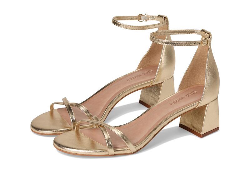 スティーブ マデン レディース シューズ スニーカー Steve Madden Rae Gold Leather ゴールド