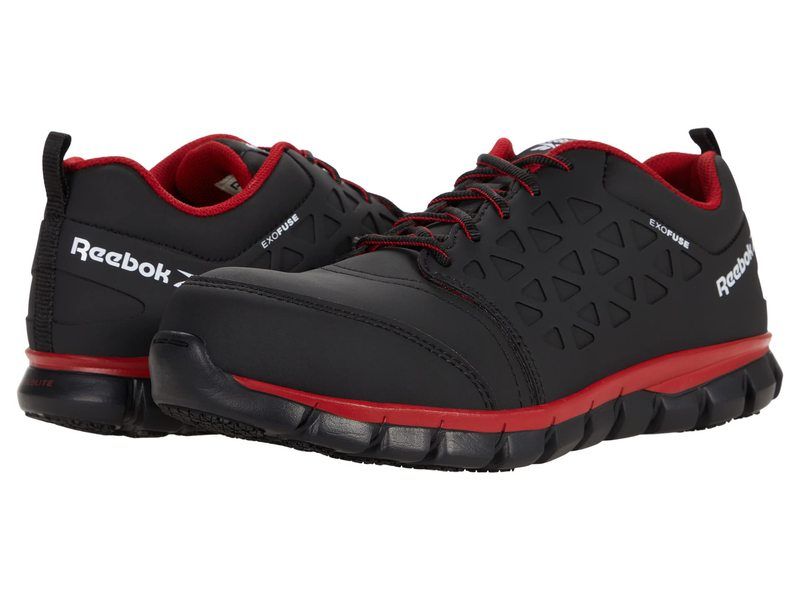 リーボック メンズ シューズ スニーカー Reebok Work Sublite Cushion Work Comp Toe SD BlackRed ブラック
