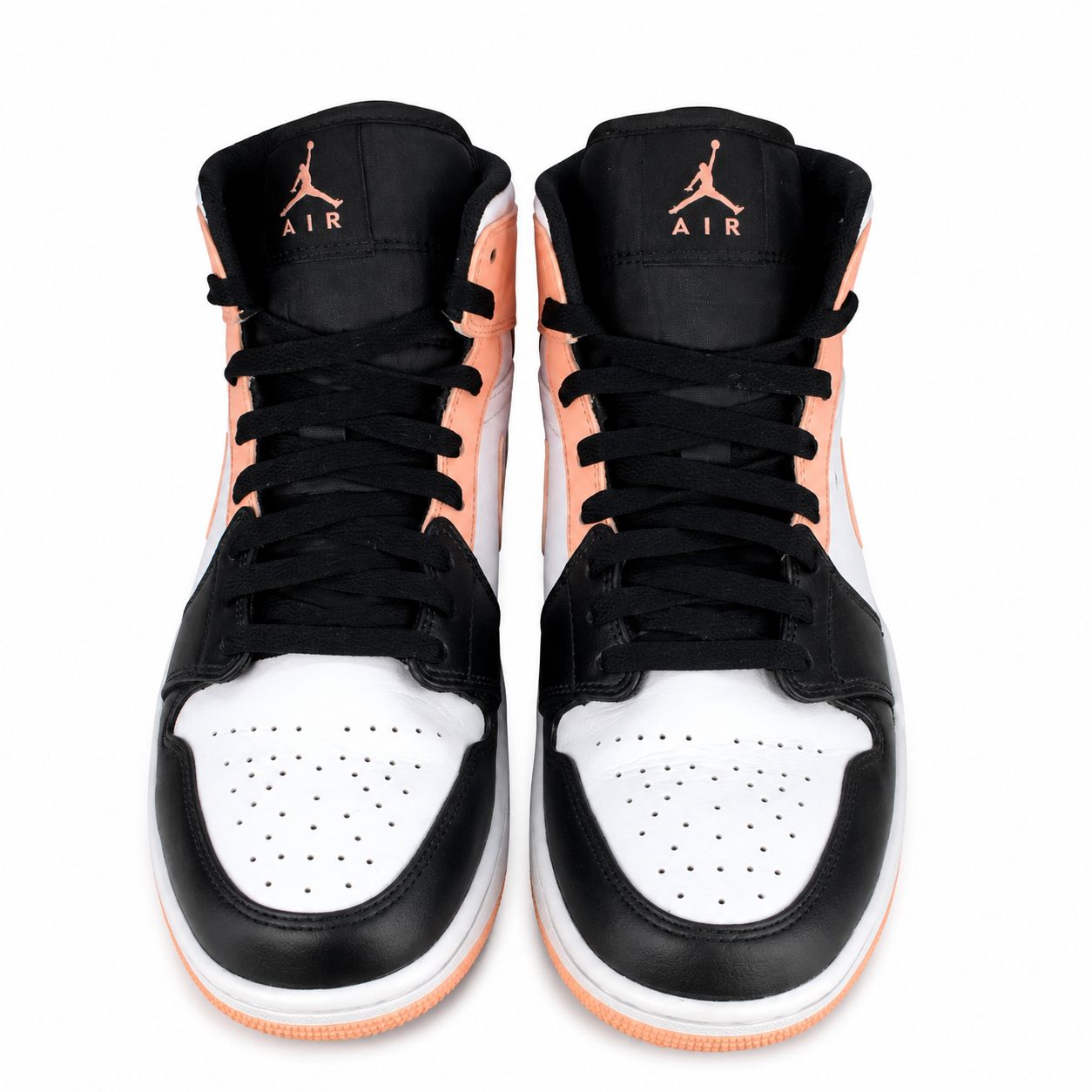 人気 NIKE AIR JORDAN 1 MID WHITE BLACK CRIMSON TINT ナイキ エア 