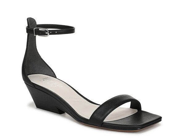 フランコサルト レディース シューズ サンダル Franco Sarto Sadie Wedge Sandal Black Synthetic ブラック