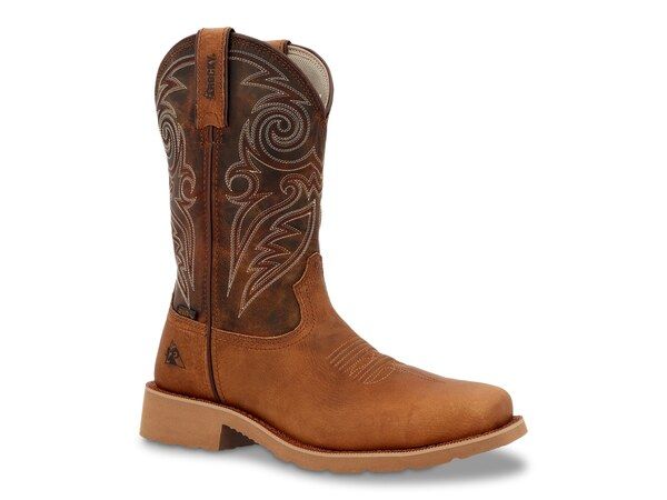 ロッキー メンズ シューズ ブーツ・レインブーツ クレープ ブーツ Rocky Monocrepe Waterproof Work Boot Mens Dark Brown ブラウン