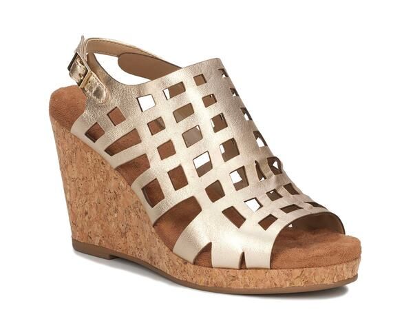 ロスハンマーソン レディース シューズ サンダル Ros Hommerson Kennedy Wedge Sandal Gold Metallic ゴールド