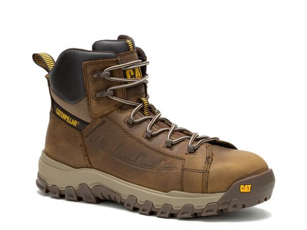 キャタピラー メンズ シューズ ブーツ・レインブーツ Caterpillar Threshold Rebound Composite Toe Work Boot Mens Light Brown ブラウン