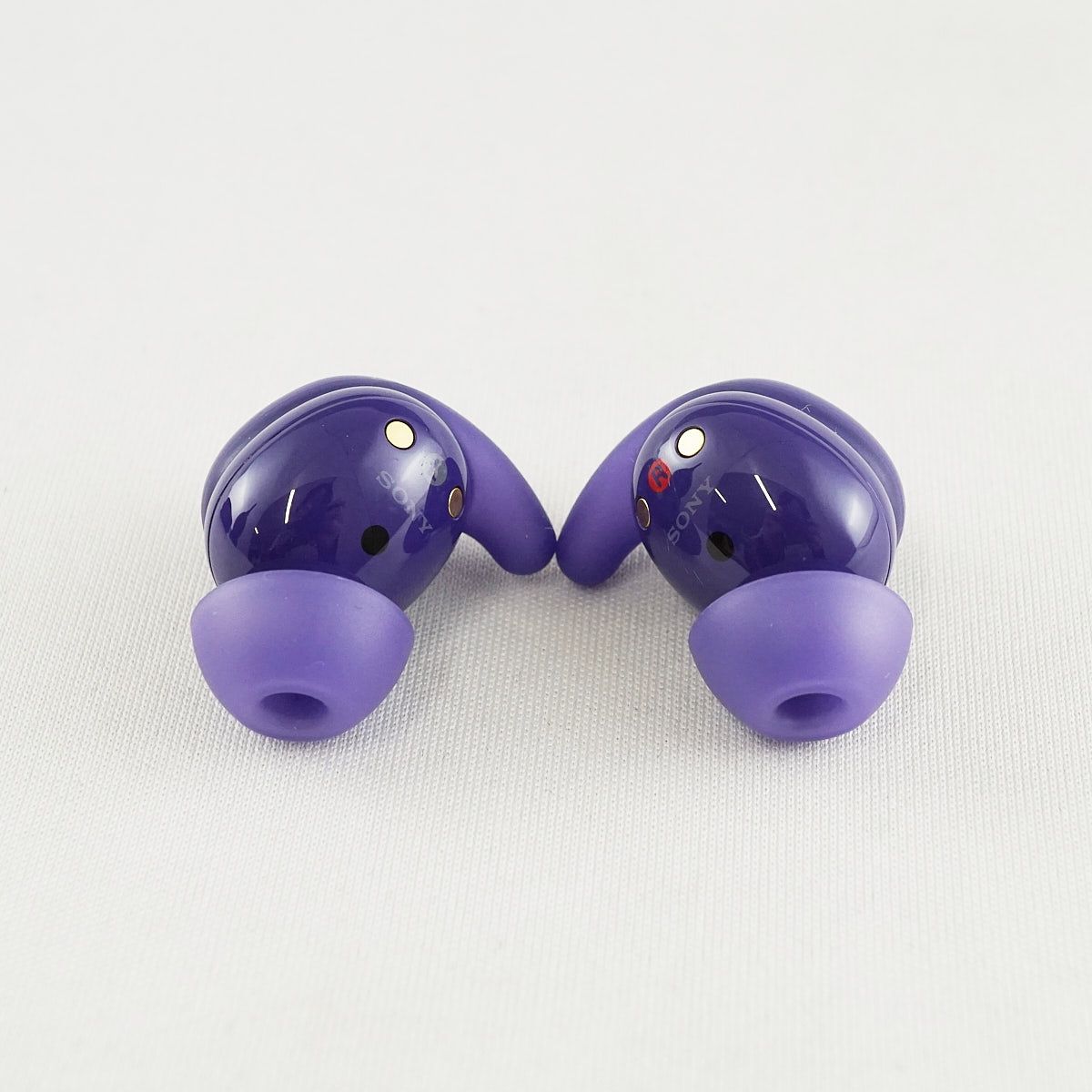 【美品】SONY WF-LS910NV ワイヤレスイヤホン　バイオレット SONY WF-LS910N Link Buds Fit 完全ワイヤレスイヤホン USED美品