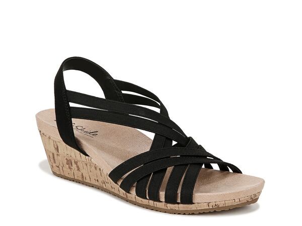 ライフストライド レディース シューズ サンダル LifeStride Mallory Wedge Sandal Black ブラック