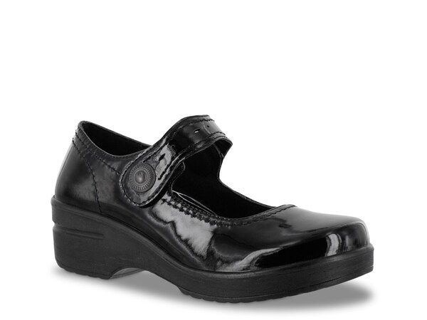 イージーストリート レディース シューズ スリッポン・ローファー Easy Works by Easy Street Letsee Mary Jane Work Shoe Black Patent ブラック