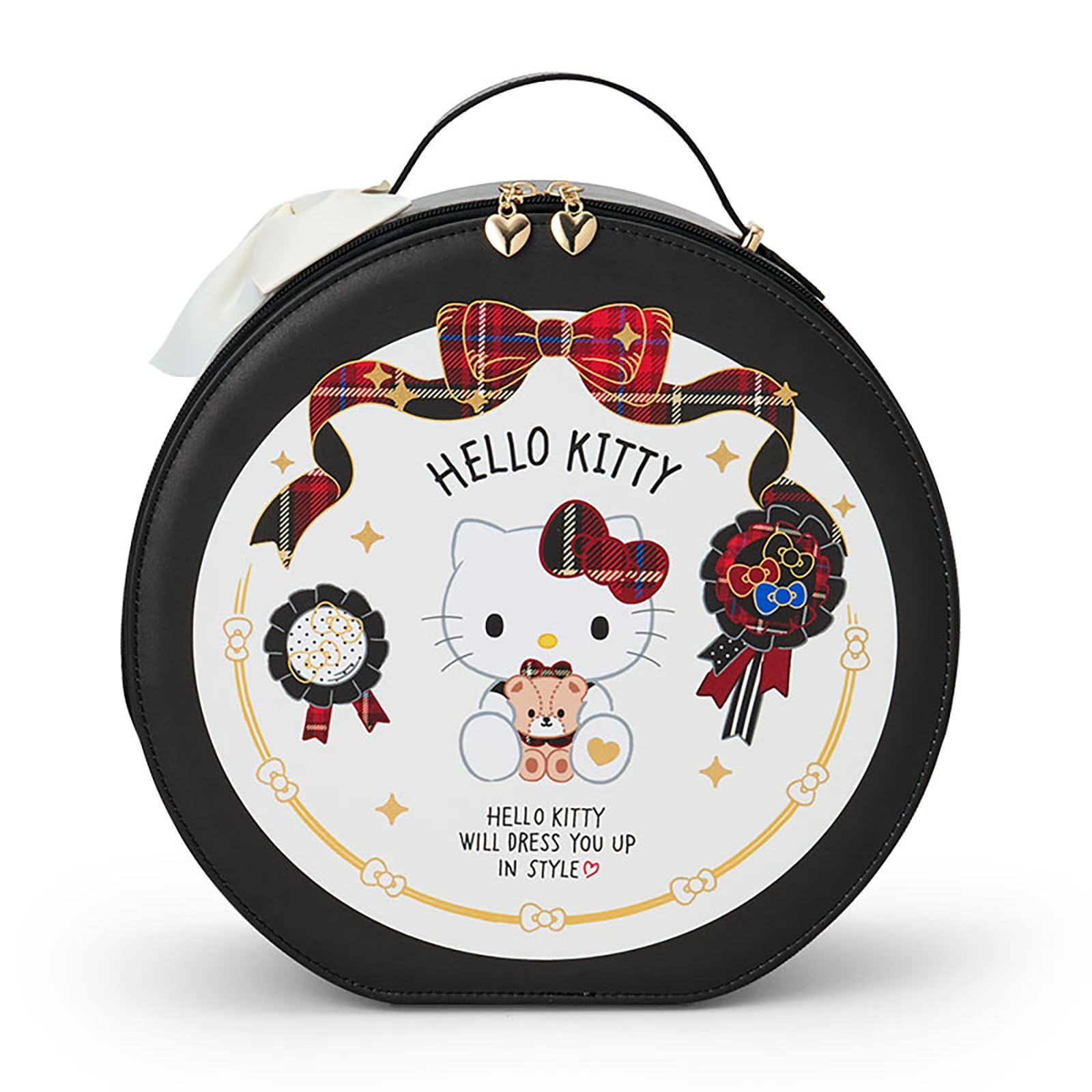 サンリオ(SANRIO) メイクボックス ハローキティ 化粧品収納 持ち手付き ミラー付き ギフト 129623 [ハローキティ]