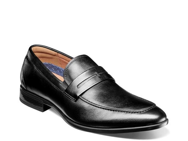 フローシャイム メンズ シューズ スリッポン・ローファー Florsheim Zaffiro Penny Loafer Black ブラック
