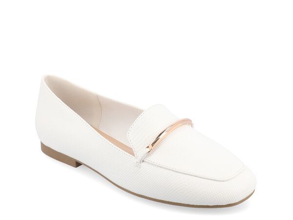 ジュルネ コレクション レディース シューズ スリッポン・ローファー Journee Collection Wrenn Loafer White ホワイト