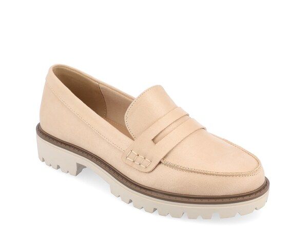 ジュルネ コレクション レディース シューズ スリッポン・ローファー Journee Collection Kenly Penny Loafer Taupe トープ