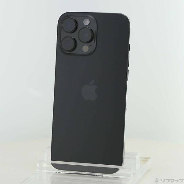 ソフマップ 〔中古品〕 iPhone16 Pro Max 512GB ブラックチタニウム MYWL3J／A SIMフリー【352】