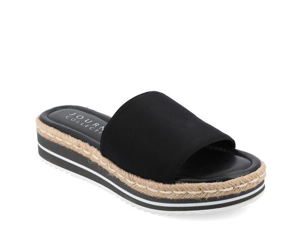 ジュルネ コレクション レディース シューズ サンダル Journee Collection Rosey Slide Sandal Black ブラック
