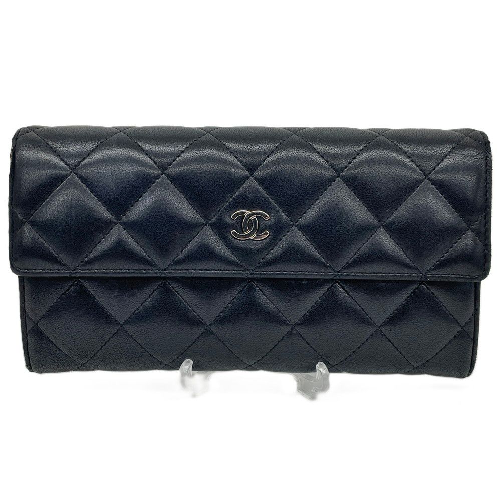 シャネル CHANEL マトラッセ 長財布 ブラック
