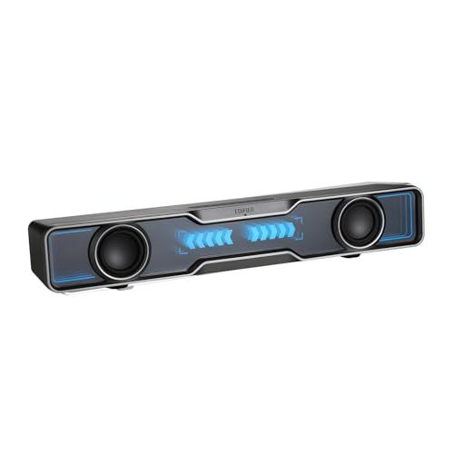 「VGP2024 SUMMER金賞」Edifier QS30 PCスピーカー サウンドバー Bluetooth 5.4 USB Type-A給電式 RGBライト付き 内蔵マイク 専用アプリ ゲーム/音楽/映画モード対応 パソコン/ラップトップ 7896513a