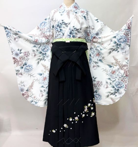 アウトレット特価品】二尺袖 着物 袴フルセット bonheur saisons
