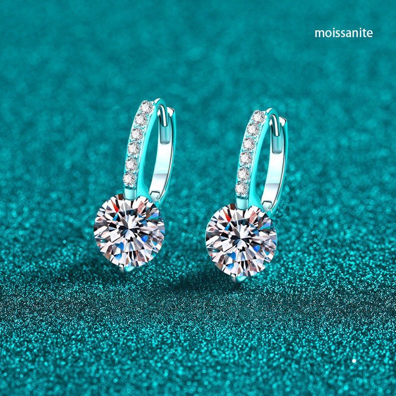 ピアス モアサナイト 2ct モアサナイト ピアス シルバー925 モアッサナイト ピアス 人工 ダイヤモンド 人工ダイヤモンド モアッサナイト アクセサリー ギフト 普段使い 耳飾り パーティー 結婚式 プレゼント ギフト med188a