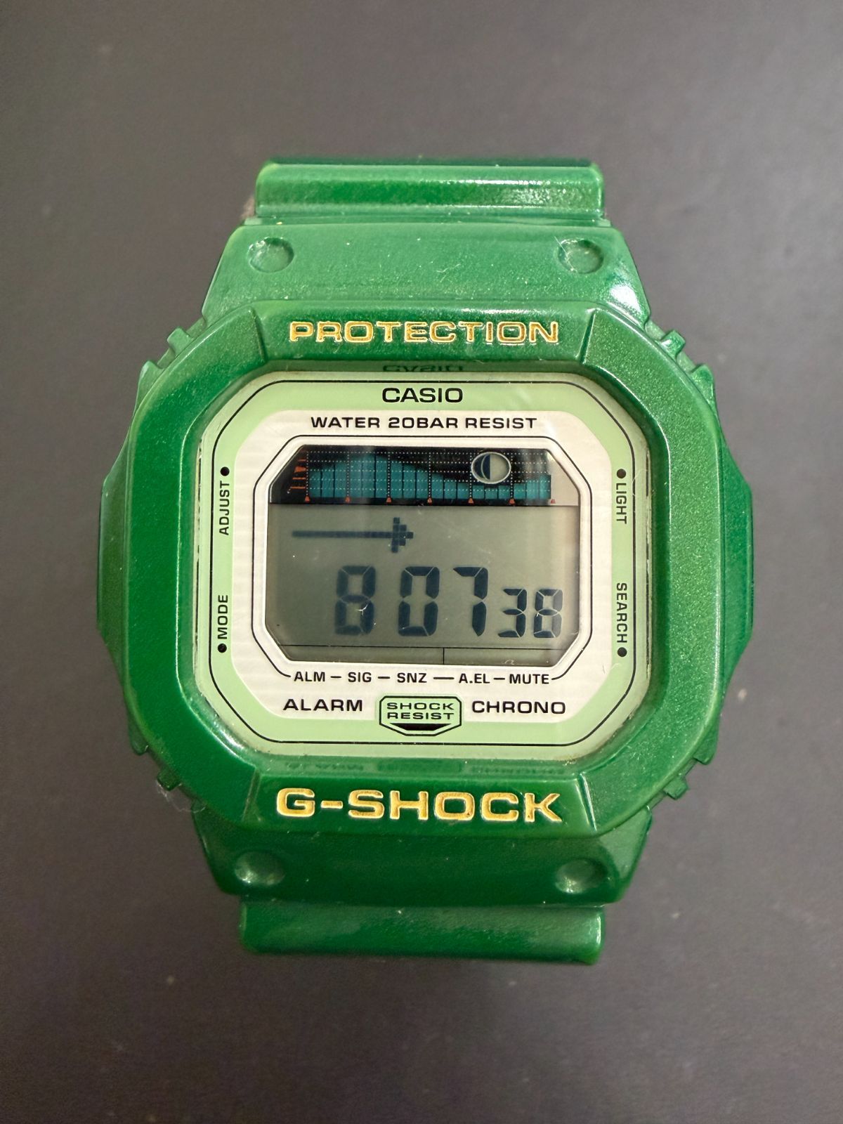 希少カラー G-SHOCK GLX-5600A-3JF G-LIDE メタリック グリーン 稼働品
