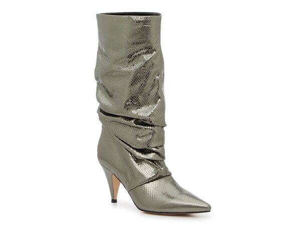 マークフィッシャー レディース シューズ ブーツ・レインブーツ Marc Fisher Kailee Boot Pewter Metallic Snake Print ピューター