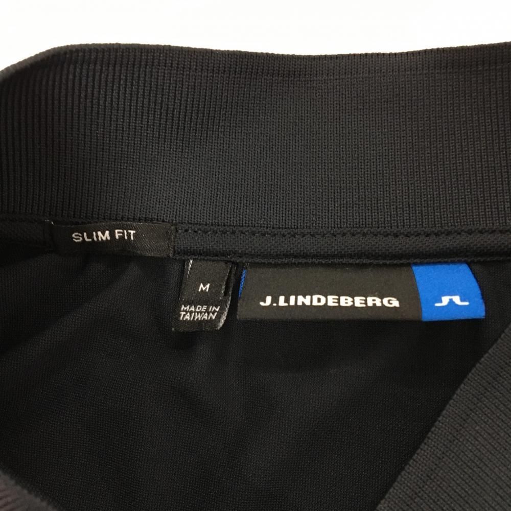超美品】ジェイリンドバーグ 半袖ハイネックシャツ 黒×レッド ロゴ