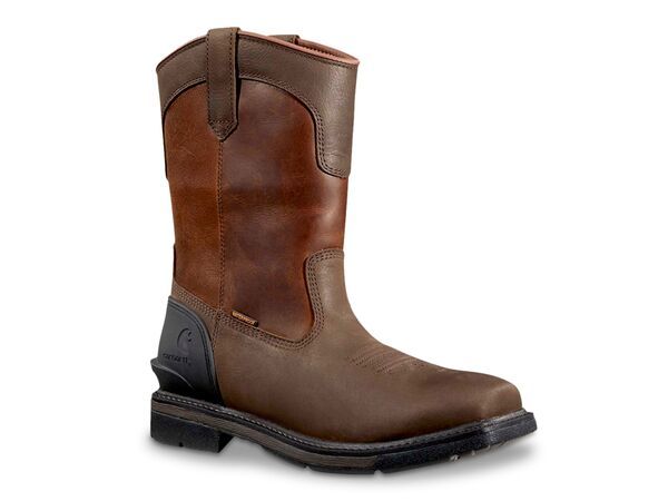 カーハート メンズ シューズ ブーツ・レインブーツ Tシャツ ブーツ Carhartt Montana 11 Waterproof Steel Toe Work Boot Mens Dark BrownRed レッド