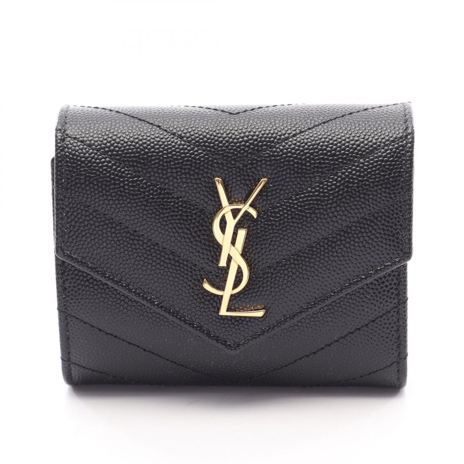 SAINT LAURENT PARIS サンローランパリ カサンドラ マルチ フォールド 三つ折り長財布