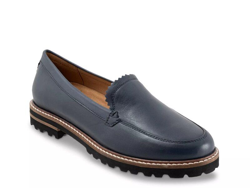 トロッターズ レディース シューズ スリッポン・ローファー Trotters Fayth Loafer Navy ネイビー