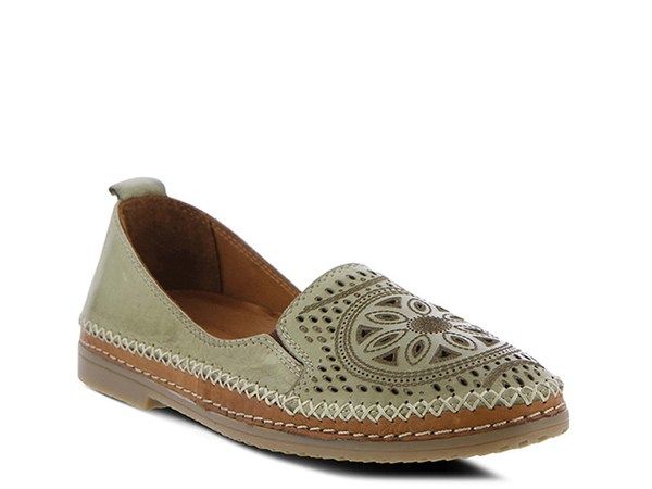 スプリングステップ レディース シューズ スリッポン・ローファー Spring Step Ingrid SlipOn Olive Green グリーン