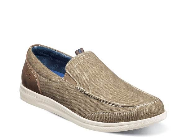 ノンブッシュ メンズ シューズ スリッポン・ローファー Nunn Bush Brewski Venetian SlipOn Stone Beige ストーン