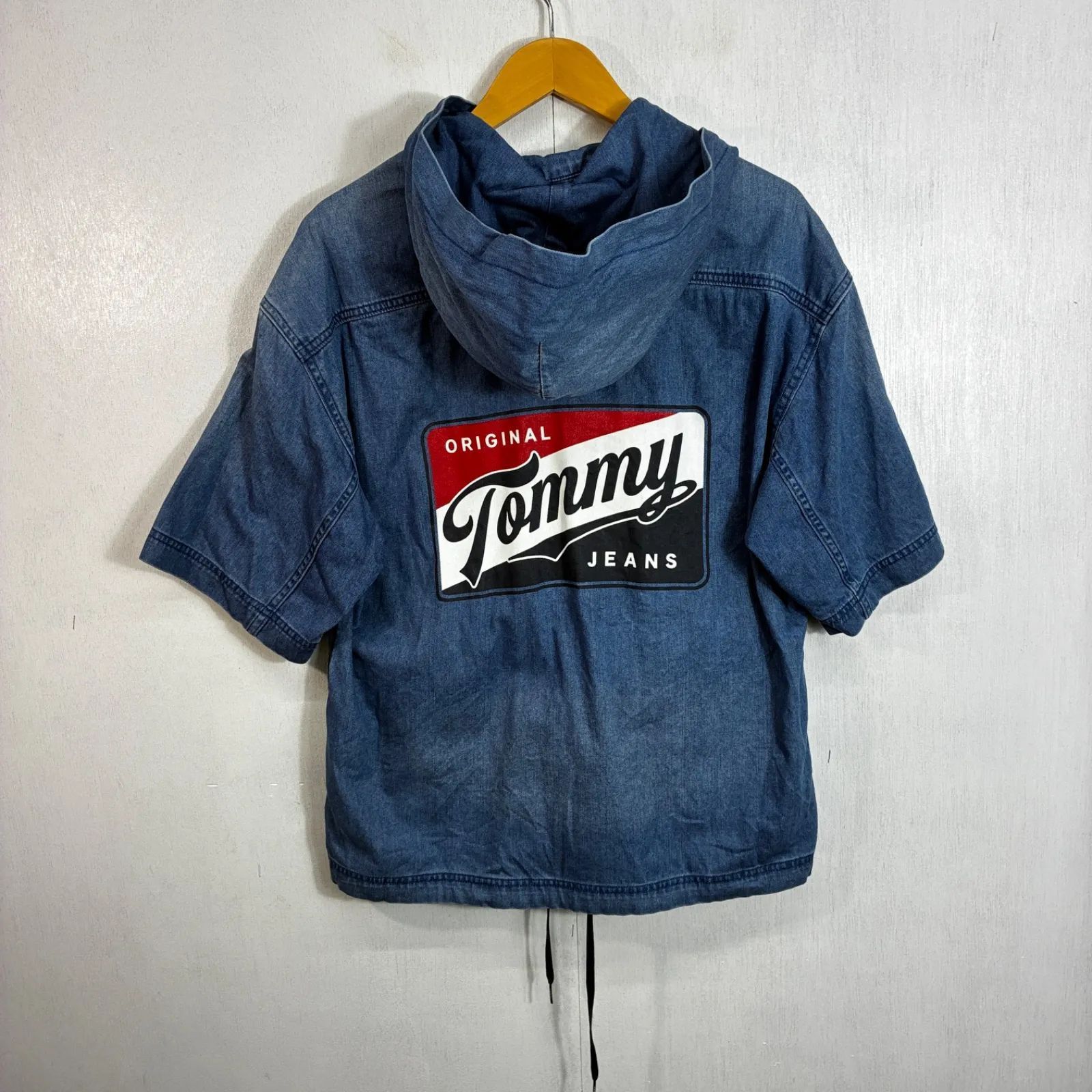 Tommy Jeansトミージーンズ バック ビッグ ロゴ フード付 デニム 