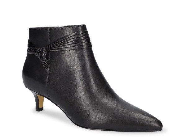 ベラヴィータ レディース シューズ ブーツ・レインブーツ Bella Vita Jani Bootie Black Leather ブラック