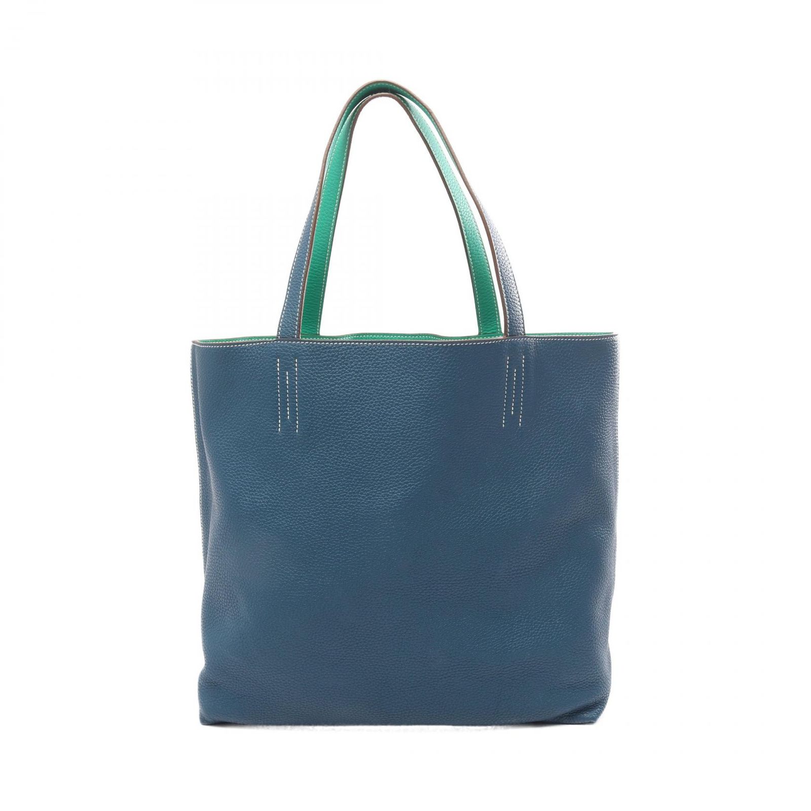 HERMES エルメス ドゥブルセンス45 ミント ブルータラサ トートバッグ