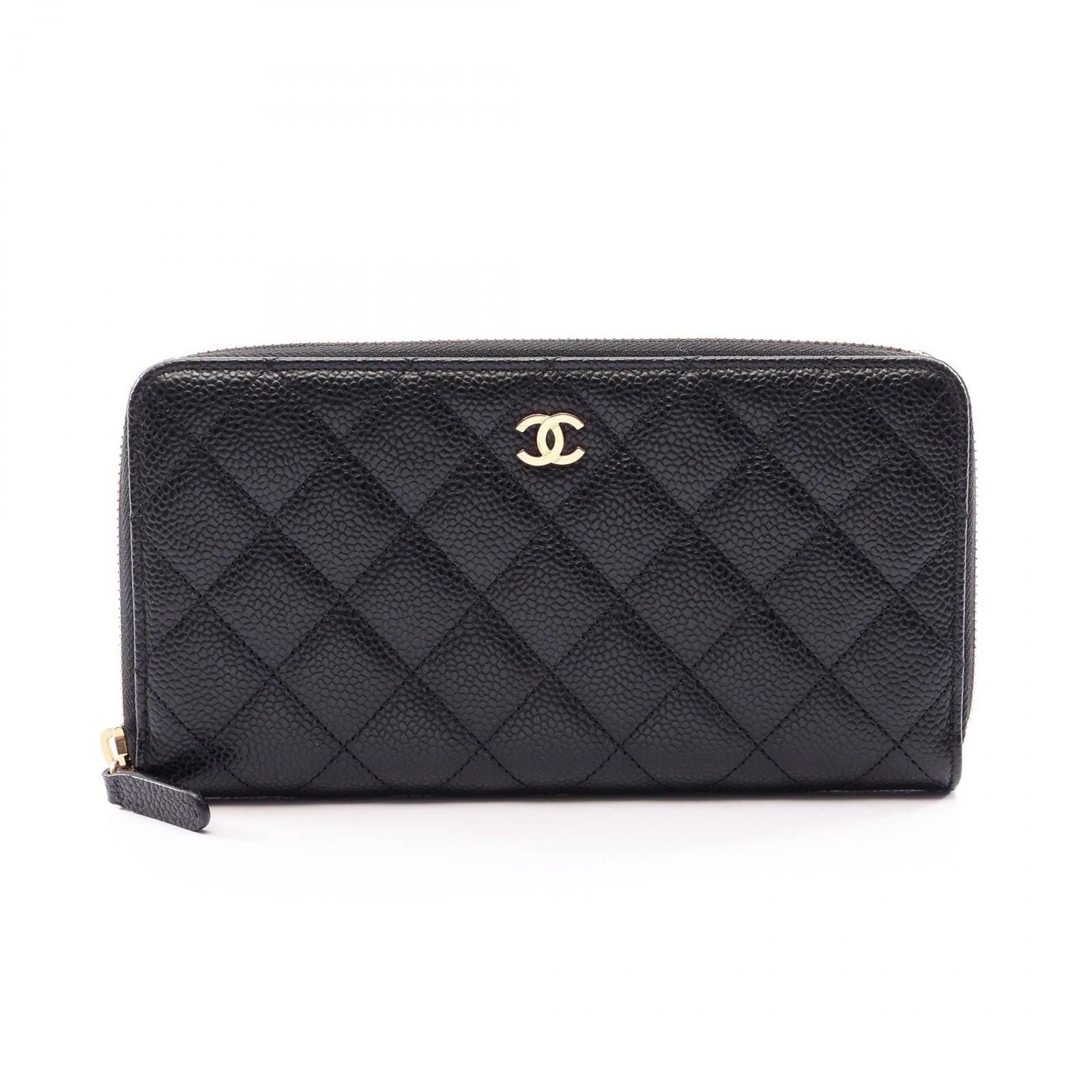 CHANEL シャネル クラシック ロング ジップ ウォレット マトラッセ ラウンド長財布