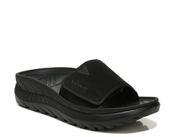 バイオニック レディース シューズ サンダル Vionic Rejuvenate Slide Sandal Black ブラック