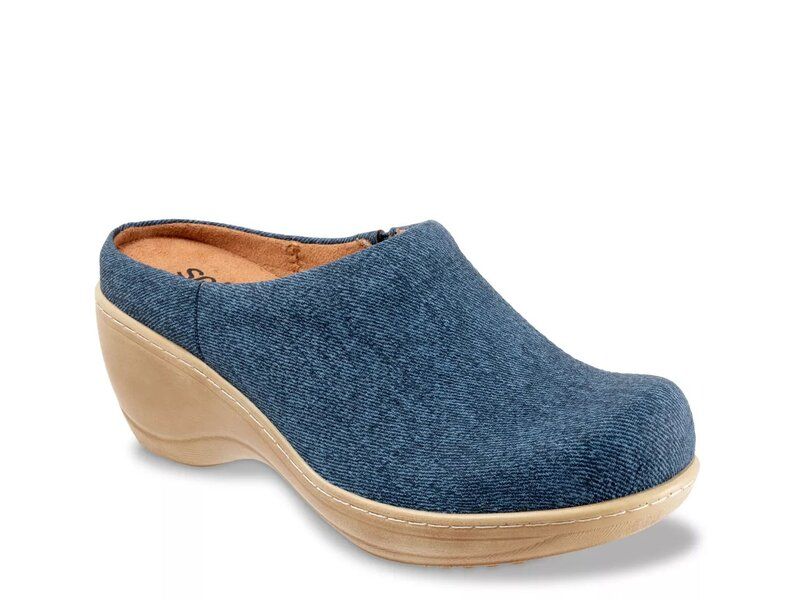 ソフトウォーク レディース シューズ サンダル Softwalk Madison Clog Navy ネイビー