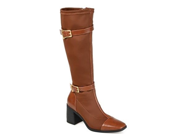 ジュルネ コレクション レディース シューズ ブーツ・レインブーツ Journee Collection Gaibree Extra Wide Calf Riding Boot Brown ブラウン