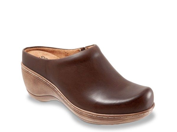 ソフトウォーク レディース シューズ サンダル Softwalk Madison Clog Dark Brown ブラウン